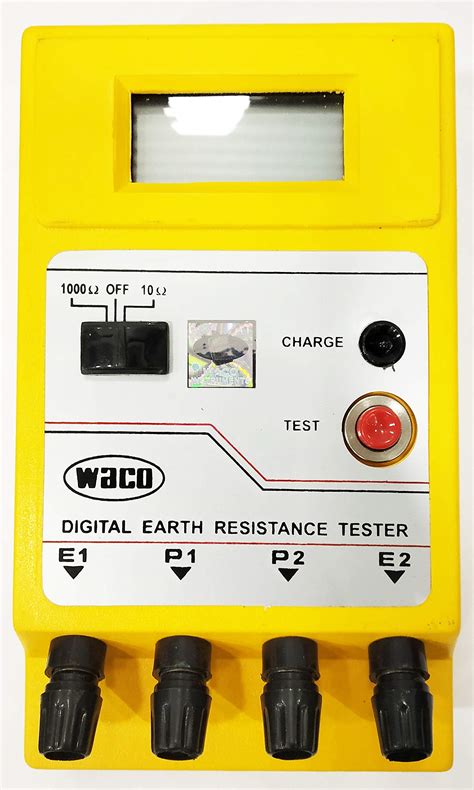 WACO® Digital Earth Tester 4TERMINAL(0-10-1000 OHM) Without KIT ...