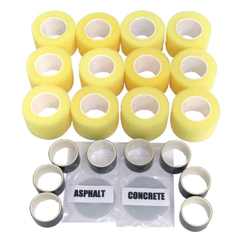 NEWSTRIPE, Roller Kit, (12) 2 in Rollers/(12) Asphalt Discs/(12 ...