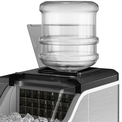 SIMZLIFE 26-lb Ice Per day Countertop Cubed Ice Maker (Black) IM-FP at ...
