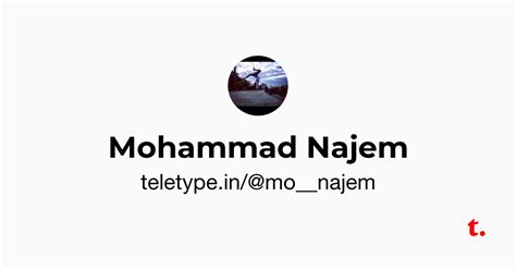 Mohammad Najem — Teletype