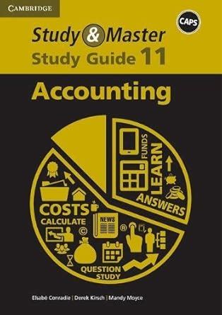 Study & Master Accounting Study Guide Grade 11 (CAPS Study and Master ...
