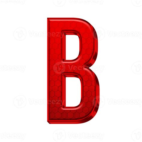Letter B Red Alphabet 21114460 PNG