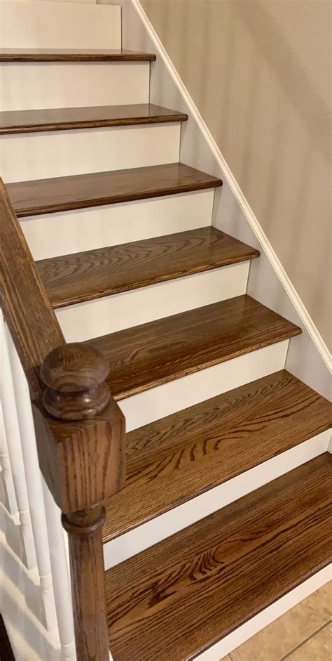 Red Oak Wood Stair Treads and Risers for Home Improvement