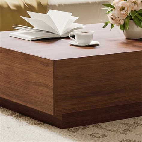 Modern Coffee Table, Minimalist Wood Veneer Coffee Table – On Wood Products
