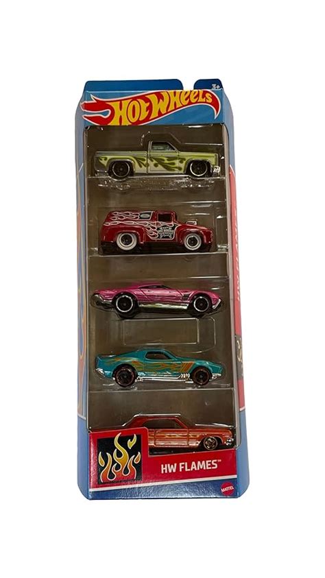 Buy Hot Wheels 5 Car Gift Pack - HW Flames Pack Of 5 For Kids ...