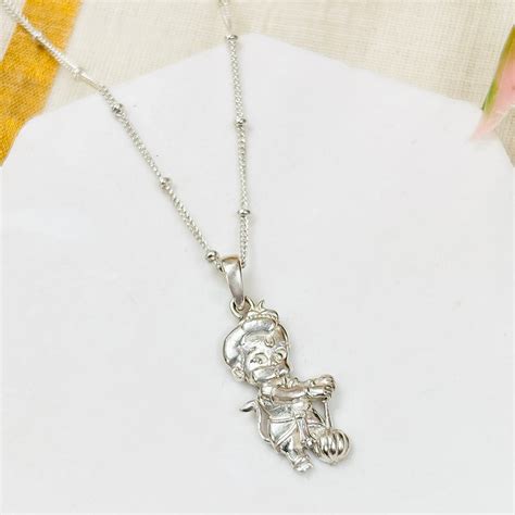 92.5 silver bal hanuman pendant – Unniyarcha