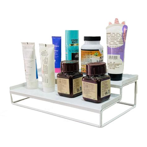 Buy Go Hooked 2-Tier Step Standing Rack Spice Bottle Rack Utensil ...