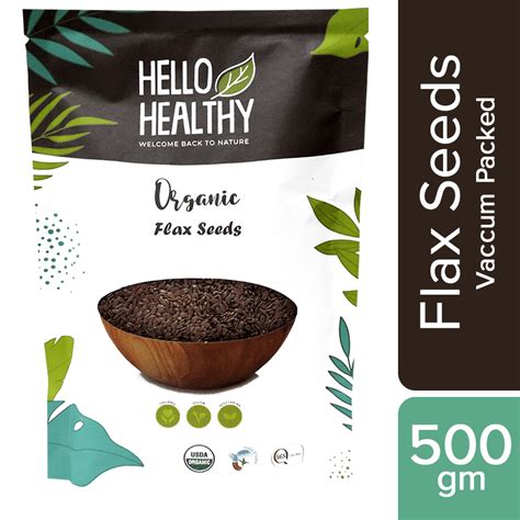 Organic Flax Seeds : Hello Healthy