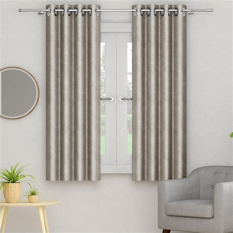 Buy PORTICO Silken Velvet Window Curtain from Portico at just INR 2099.0