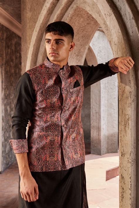 Chanderi Kurta Set With Multicolour Bandi – BridalTrunk by Divya Limited