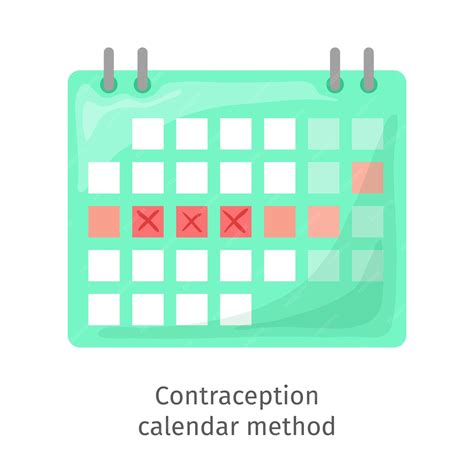 Método anticonceptivo calendario de ovulación | Vector Premium