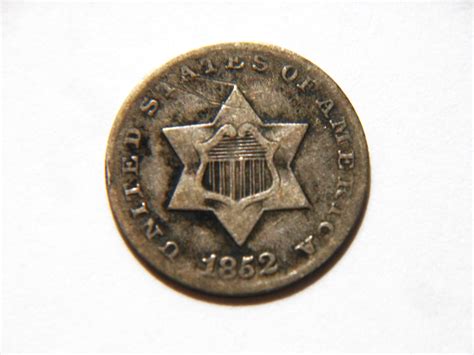 1852 Silver 3 Cent Piece - For Sale, Buy Now Online - Item #825255