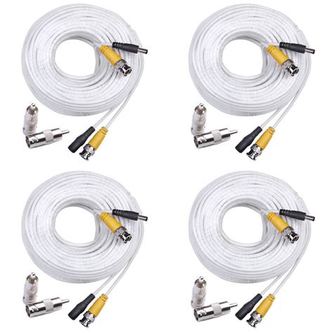 Buy Masione Security 100 Feet Premade Siamese BNC Video and Power Cable ...