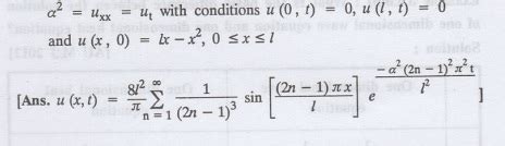 Exercise - One Dimensional Equation Of Heat Conduction