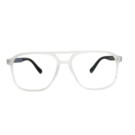Lightweight Frosted Pilot Glasses with Sleek Black Arms – Glasses India ...