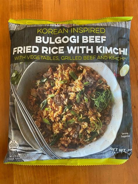 Trader Joe's Bulgogi Beef Fried Rice With Kimchi: Your new Freezer BFF ...