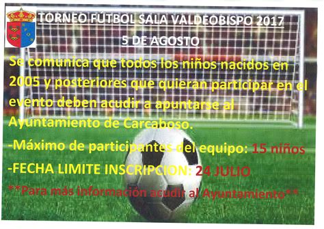CAMPEONATO FUTBOL SALA VALDEOBISPO