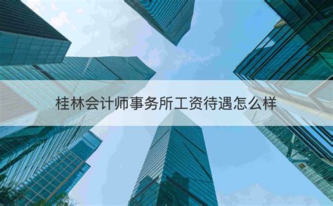 广西桂林有那些大型会计事务所 桂林会计师事务所工资待遇怎么样【桂聘】