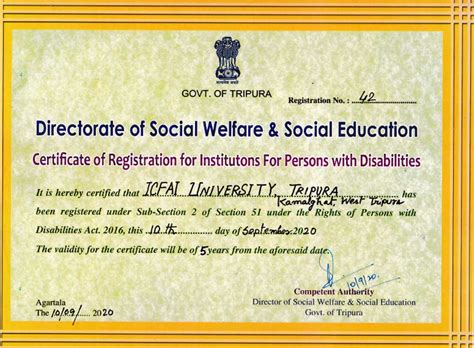 Recognitions & Accreditations | The ICFAI University Tripura | Full ...