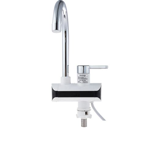 Instant Electric Faucet Tap Hot Water Heater LED Display Bathroom ...