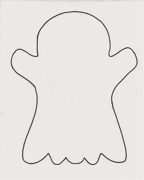 Free printable ghost template – Artofit