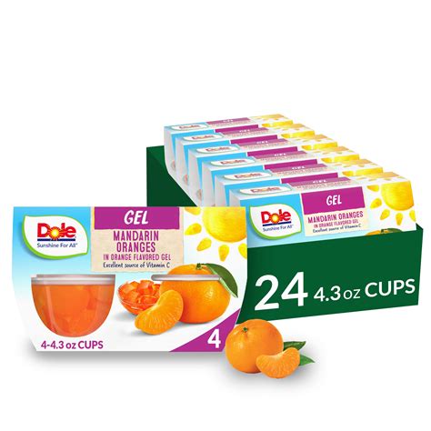 Snapklik.com : Dole Fruit Bowls Mandarins In Orange Flavored Gel Snacks