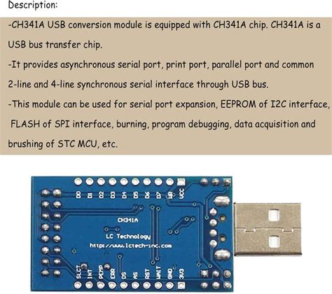Acxico 1Pcs CH341A Programmer Module USB to UART IIC India | Ubuy