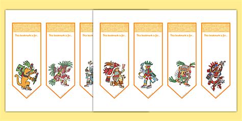 Aztec Editable Bookmarks