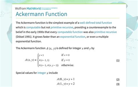 Ackermann Function Values 的图像结果