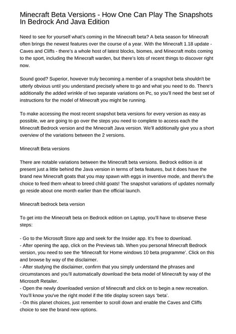 Image result for Minecraft Beta API