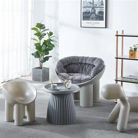 现代家居馆 北欧塑料巨粗腿大象腿椅子凳子-其它休闲椅-2021美间（软装设计采购助手）