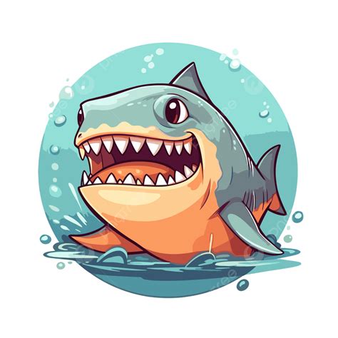 Shark Eating Fish Drawing