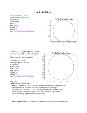 Matlab LAB Manualex Updated 2023 SP NEW - ELECTRICAL AND ELECTRONICS ...