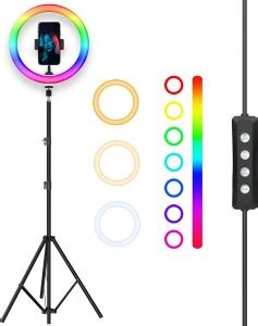 Tygot 14 Inch RGB LED Ring Light with 7 Feet Tripod for Phone & Camera ...