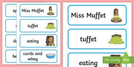 Little Miss Muffet Sequencing (teacher made) - Twinkl