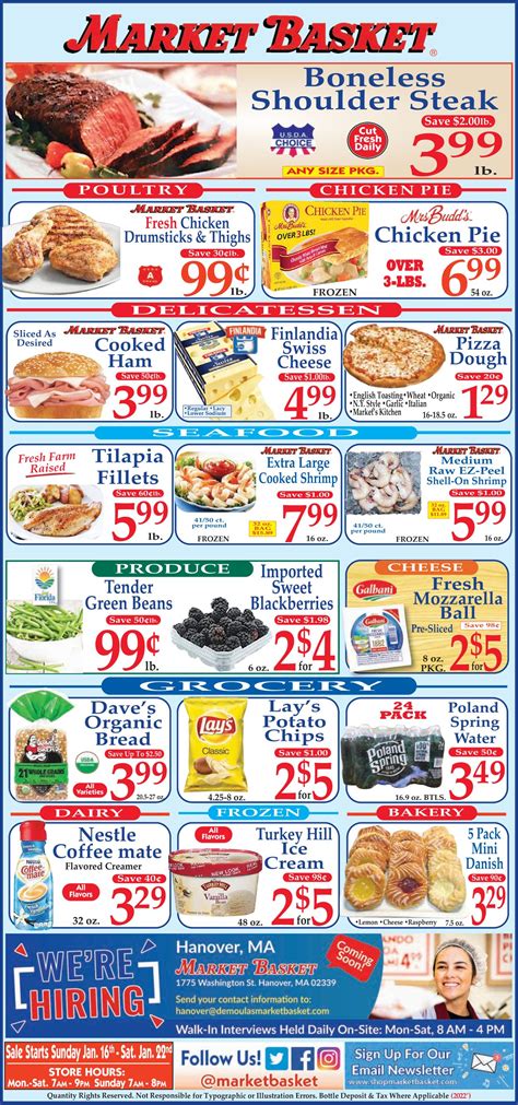 Market Basket Ad Circular - 01/16 - 01/22/2022 | Rabato