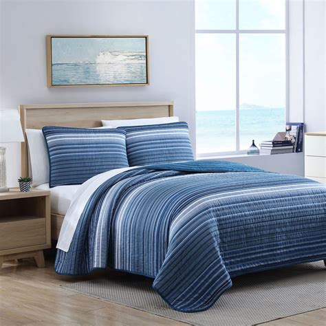 COVESIDE BLUE KING QUILT-SHAM SET | Nautica