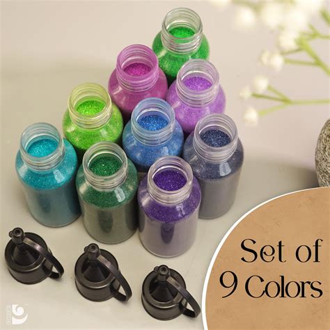 Neer Set of 9 Colour Bottles - Island Rangoli's Vibrant Collection ...