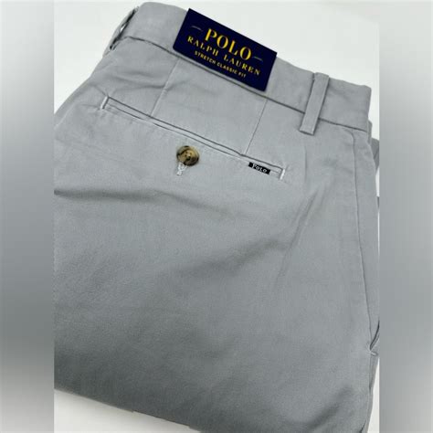 Polo Ralph Lauren Stretch Classic Fit Gray Chino Pants New With Tags U9 ...