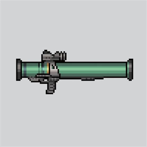 Pixel art Bazooka Bazooka pixelato Bazooka rpg Sfondo delle icone delle ...