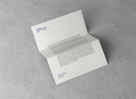 Free Simple A4 Letterhead Mockup PSD - Good Mockups