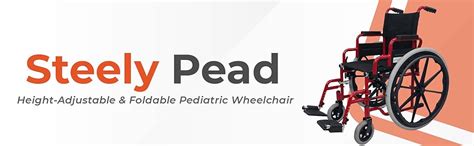 Rehamo Steely Pead Active Pediatric Standard Wheelchair for Kids with ...