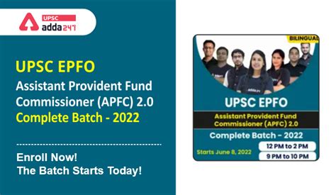 UPSC EPFO Assistant Provident Fund Commissioner (APFC) 2.0 Complete ...