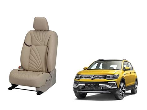 Volkwagen Taigun Dove Series 3D Custom Nappa Leather Car Seat Cover