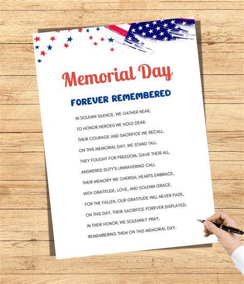 Memorial Day Poem, Memorial Day Games, Memorial Day Party Games ...