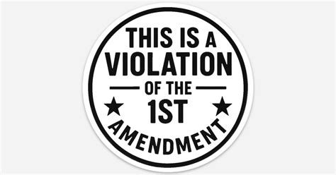 Violation of the 1st Amendment (all weather) by Benjamin Lewis | Die ...