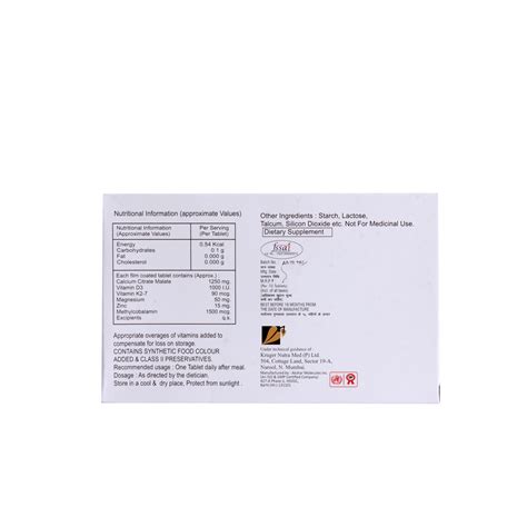 Ostego K2 Tablet 10's Price, Uses, Side Effects, Composition - Apollo ...