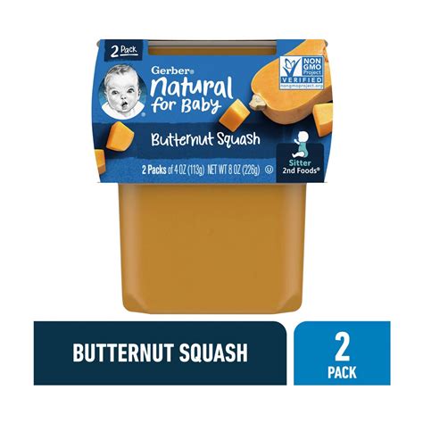 Buy Gerber Stage 2 Baby Food, Butternut Squash Puree Tubs, Baby Puree ...