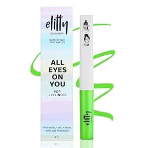 Buy Elitty Waterproof Eyeliner - 4g Neon Green Colour With Intense ...