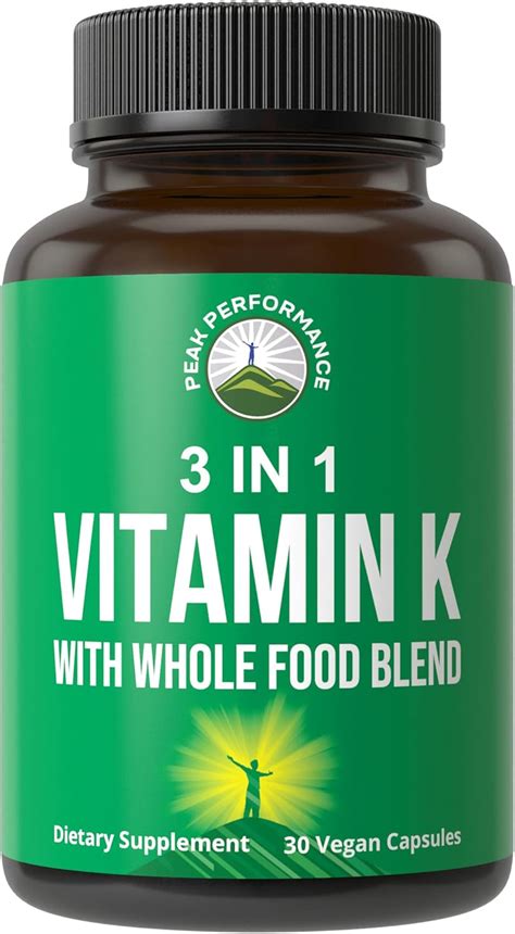 PeakPerformance Vitamin K with Whole Food Blend of 25+ Vegetables India ...